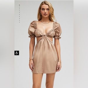 Mistress Rocks Peace Cut Out Mini Dress